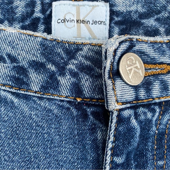 Calvin Klein 90’s Vintage Light Wash Sandblast 21 Flare Jeans Size 7 - Picture 6 of 14